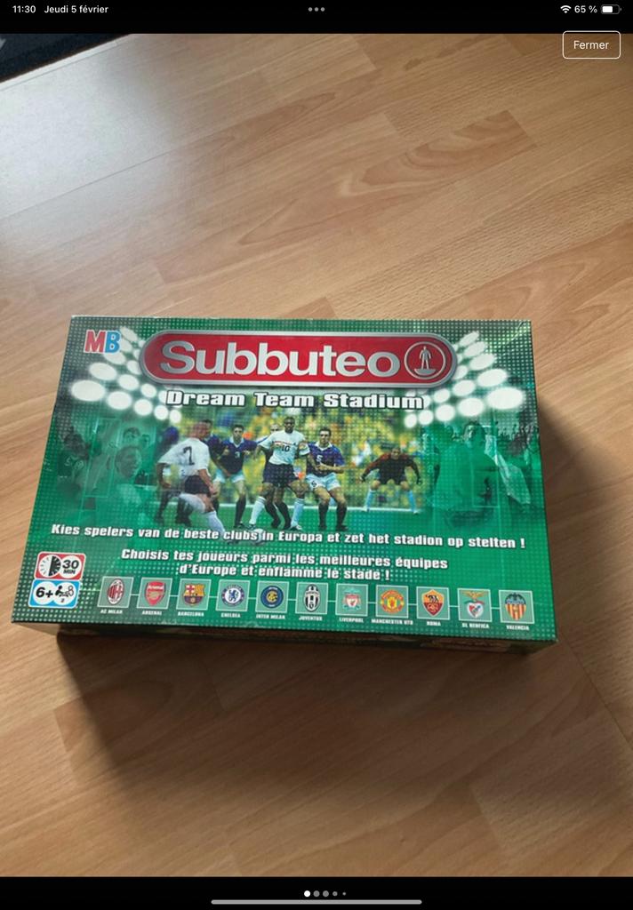 Subuteo, Enlèvement ou Envoi, Comme neuf
