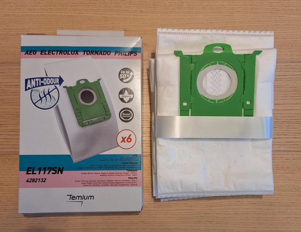 Temium 14 stofzuigerzakken AEG Electrolux Tornado Philips, Enlèvement ou Envoi, Neuf