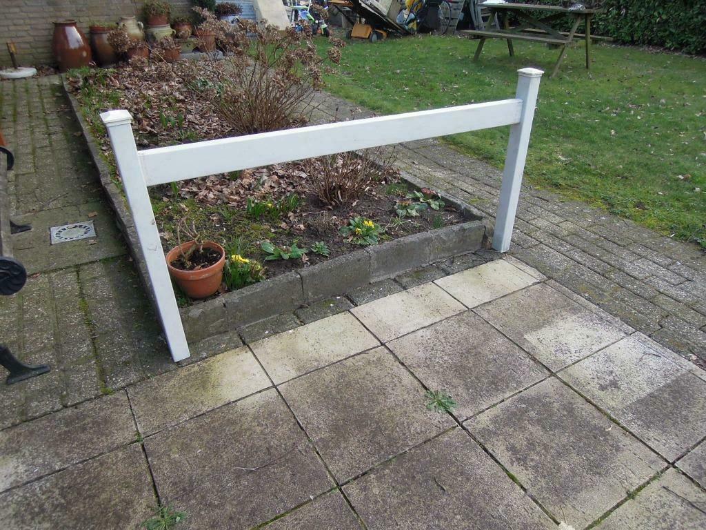 afsluiting wit plastiek  150 x 80 kunststof merk Marley, Ophalen, Gebruikt, Minder dan 180 cm, Balken