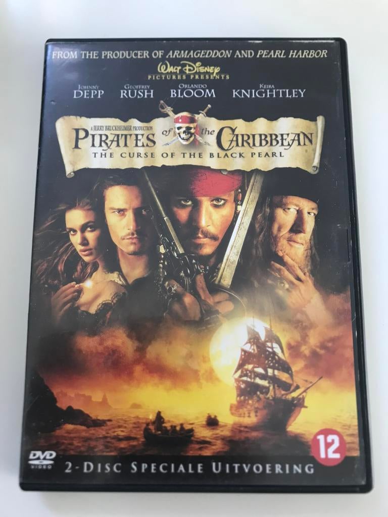 DVD The Pirates of the Caribbean: Curse of the black Pearl, À partir de 12 ans, Enlèvement ou Envoi, Comme neuf