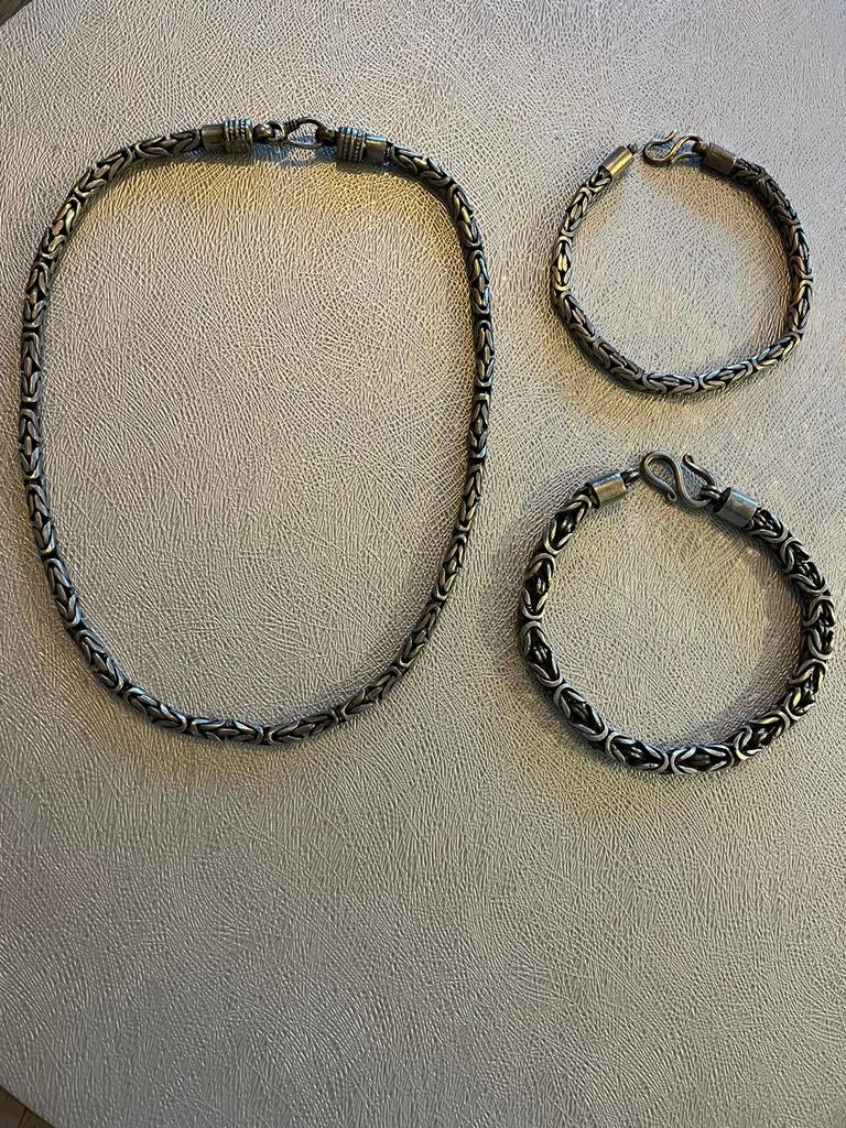 925 puur zilveren Snake ketting en armbanden, Enlèvement, Neuf