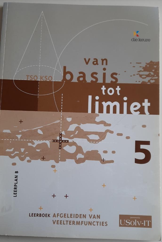 VBTL 5 Afgeleiden van veeltermfuncties - Leerplan B, Livres, Livres scolaires, Enlèvement ou Envoi, Comme neuf, Mathématiques B
