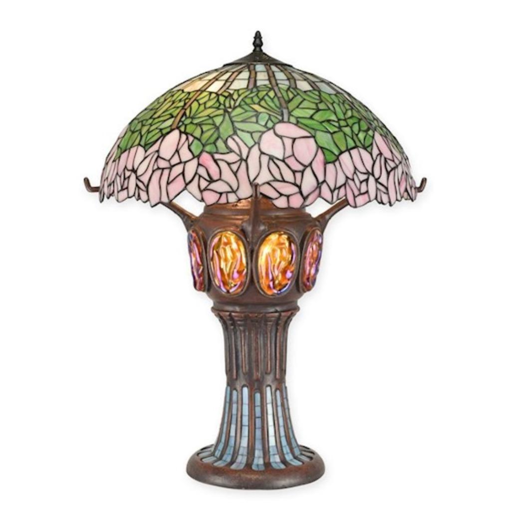 Tiffany stijl | vintage tafellamp | Nieuw, Antiek en Kunst, Verzenden