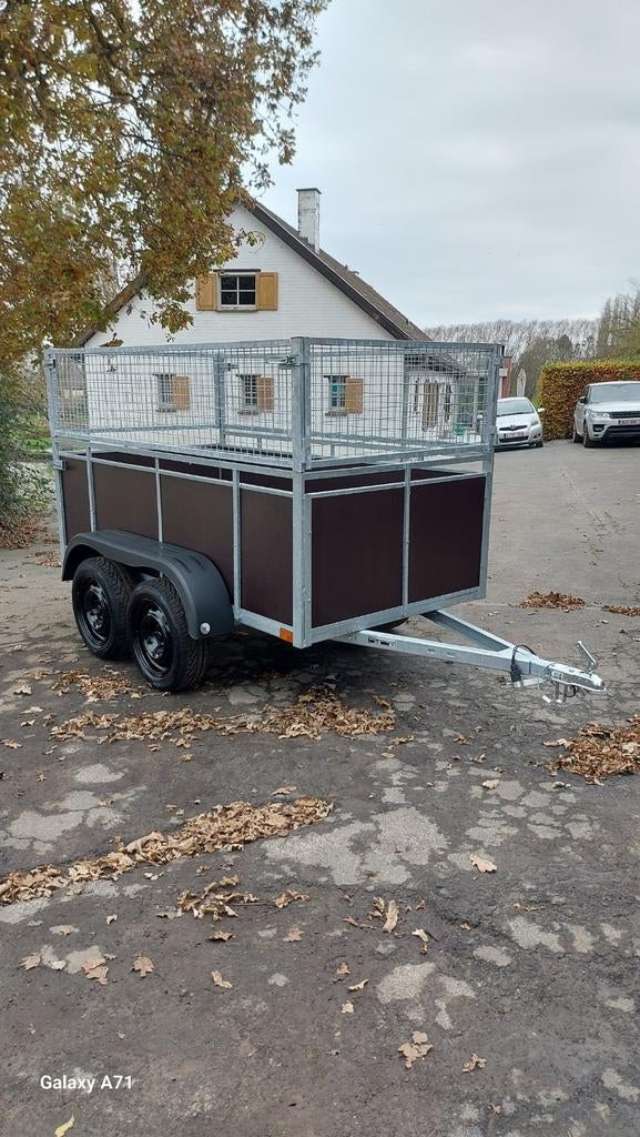 XXXL dubbelas + loofrekken aanhangwagen ongeremd!!!, Auto diversen, Aanhangers en Bagagewagens, Ophalen of Verzenden, Zo goed als nieuw