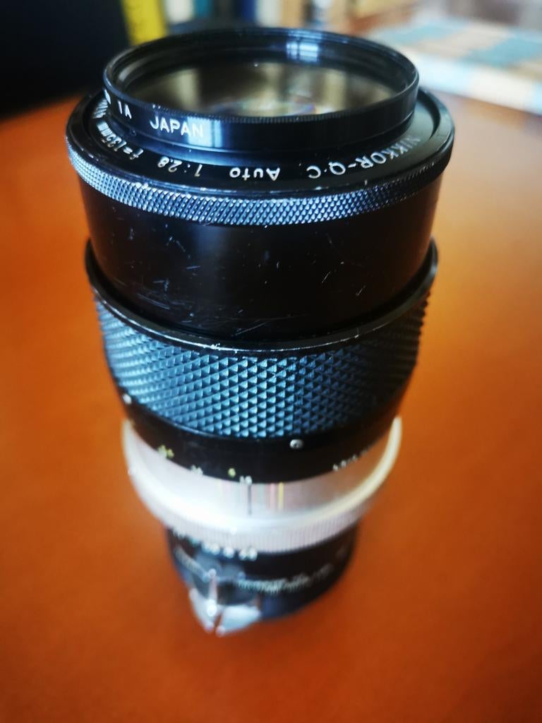 Nikon 135mm 2.8 Q.C., verdubbelaar x2, Ophalen of Verzenden, Gebruikt, Nikon