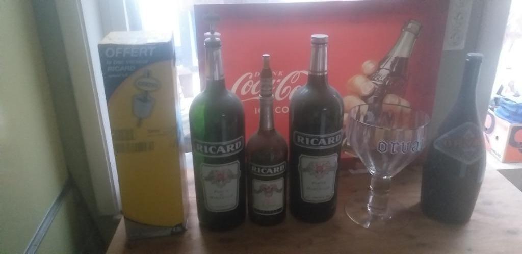 Lege flessen Ricard 4,5 liter , 2,8cl en 2liter , vanaf 5€, Enlèvement, Utilisé
