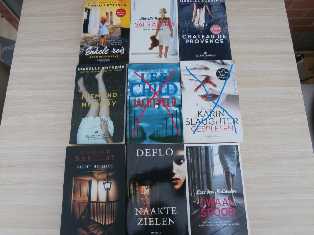 thrillers en andere boeken 1, Boeken, Ophalen of Verzenden, Gelezen