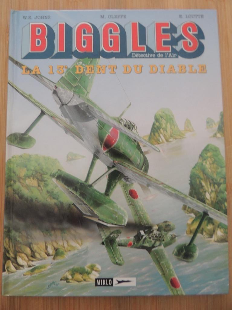 BD BIGGLES N9 DE 13E DUIVELSE TANDEN EO 1997 THEBE/FOTO'S, OLEFFE / LOUTTE, Eén stripboek, Ophalen of Verzenden, Zo goed als nieuw