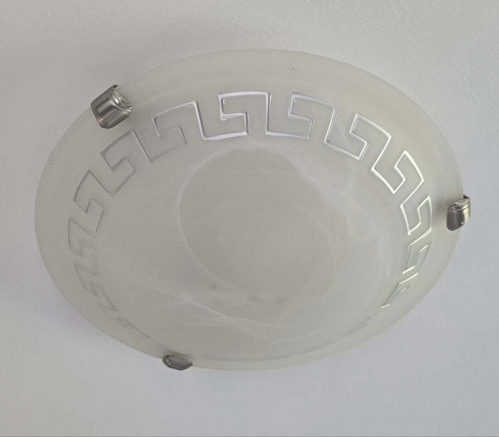 « Sencys » Plafonniers modernes en étain très élégants, Enlèvement ou Envoi, Comme neuf, Verre, Modern Klassiek