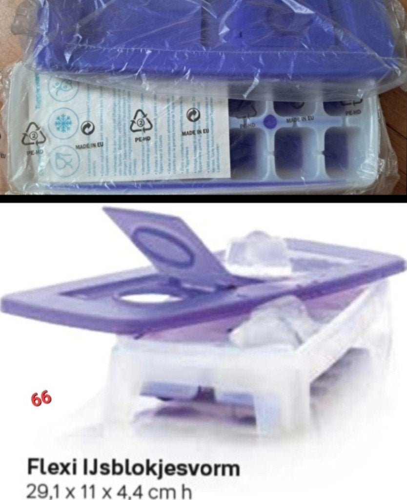 Tupperware IJsblokjesvormen zie omschrijving, Huis en Inrichting, Overige kleuren, Overige typen, Nieuw, Ophalen of Verzenden