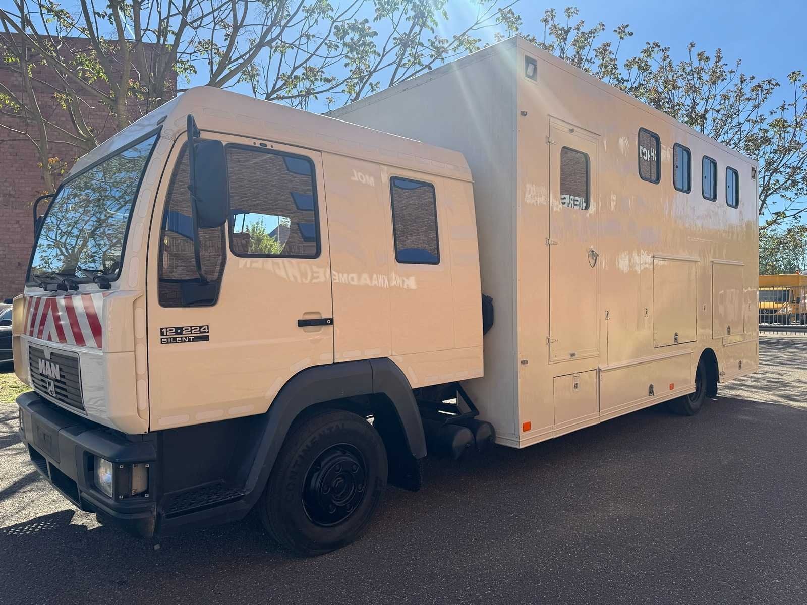 1997 MAN L12C - Dubbele cabine - professionele paardenwagen, Auto's, Vrachtwagens, Bedrijf, MAN, Overige brandstoffen, Euro 2