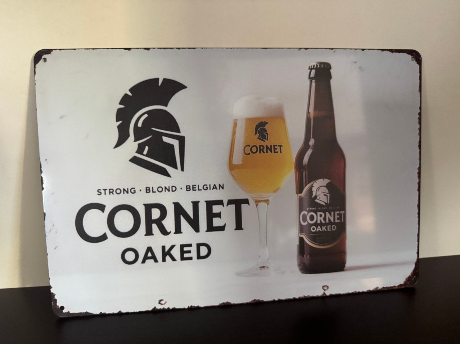 Metalen reclamebord Cornet, Verzamelen, Ophalen of Verzenden, Nieuw, Reclamebord, Plaat of Schild