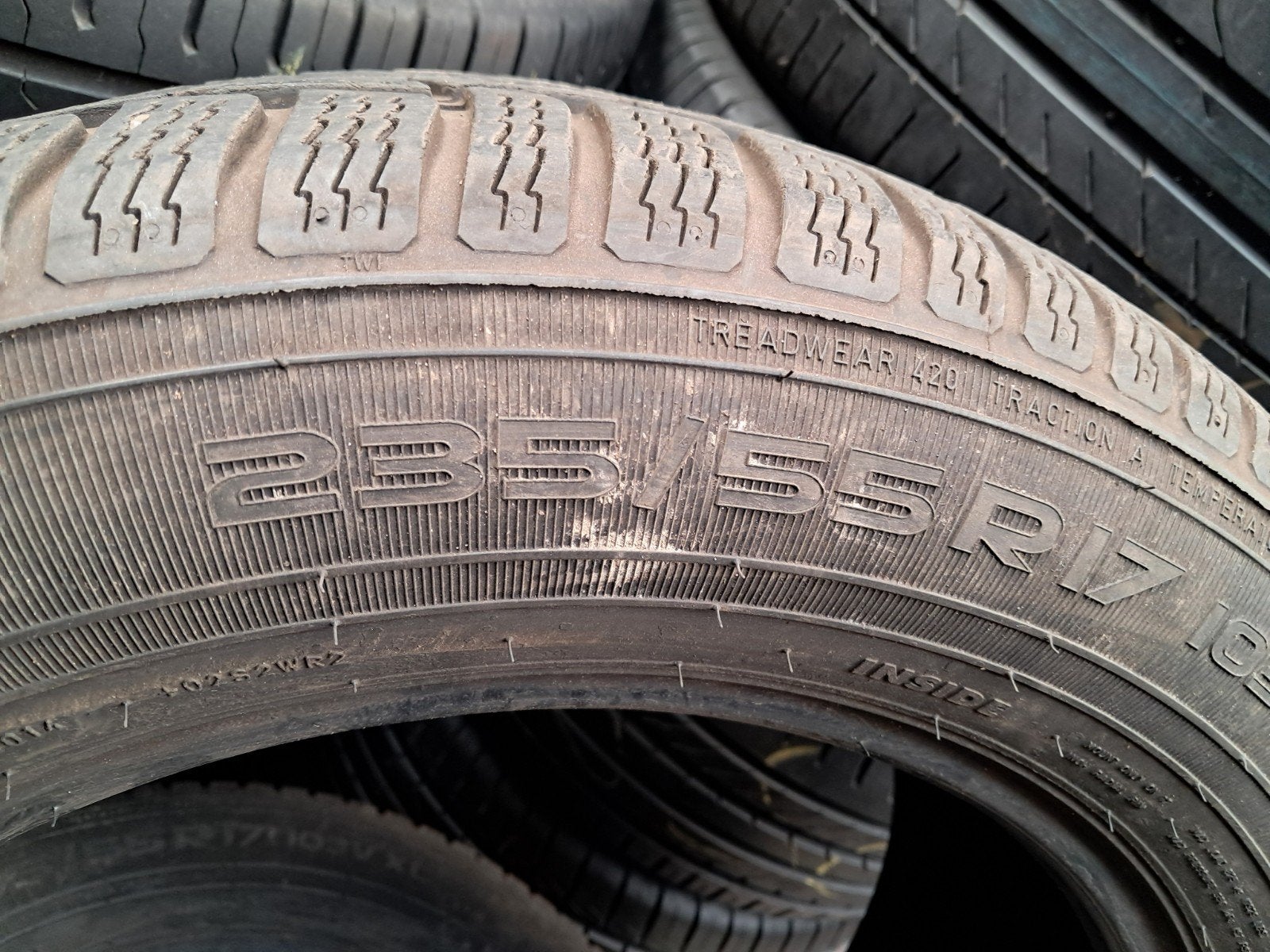 23555r17 235 55 r17 235/55/17 nokian dunlop Hiver avec monta, Enlèvement ou Envoi