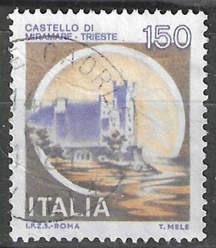 Italie 1980 - Yvert 1442 - Castello di Miramare - 150 l (ST), Verzenden, Gestempeld