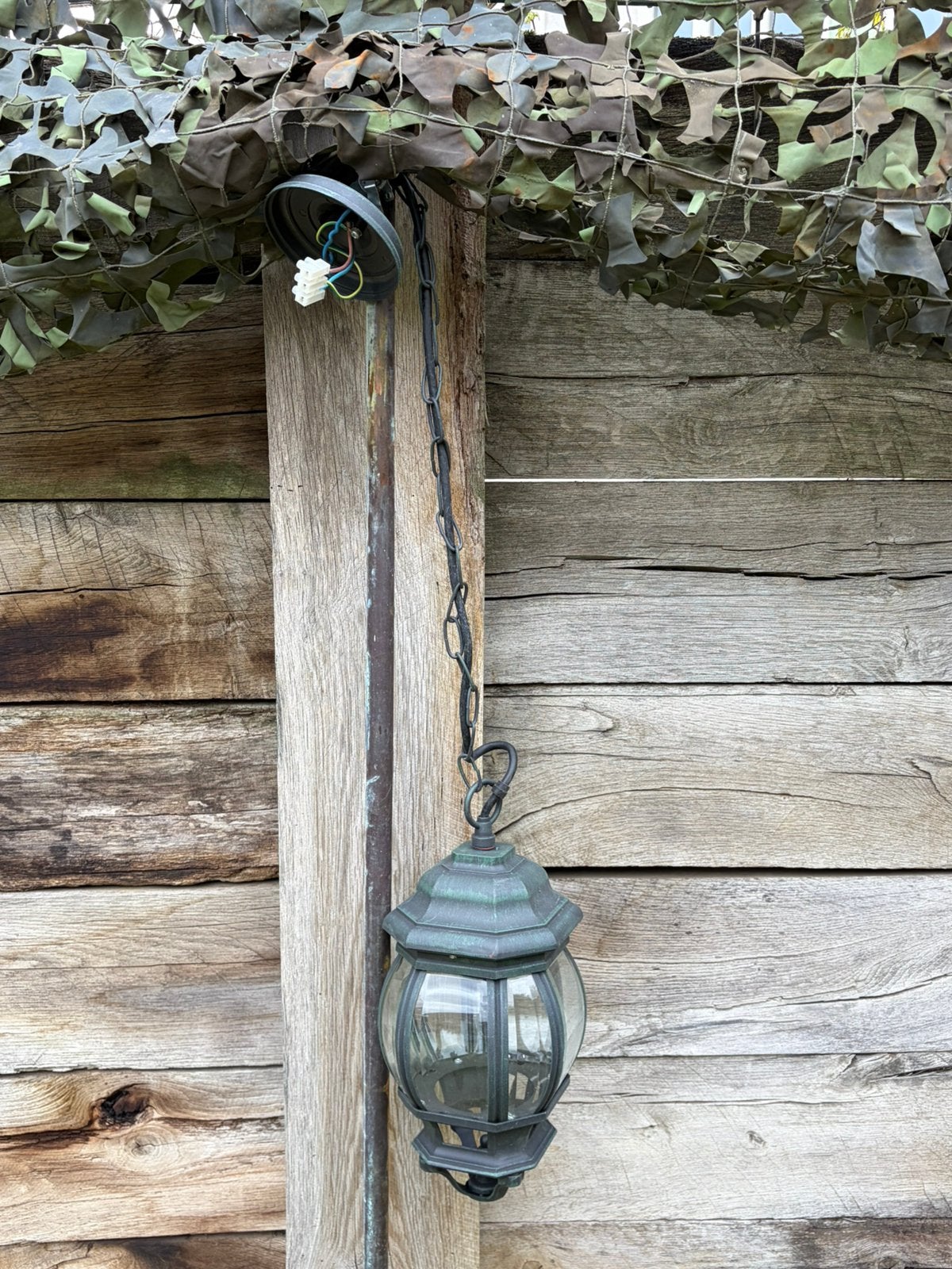 Lanterne - lampe à pendre en fonderie d’aluminium, Enlèvement, Comme neuf, Aluminium, LED