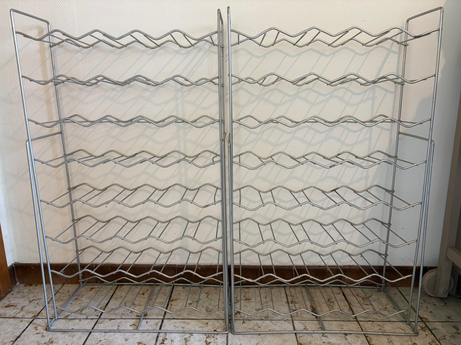 Wijnrek 2x, Enlèvement, Utilisé, Métal, 75 cm ou plus