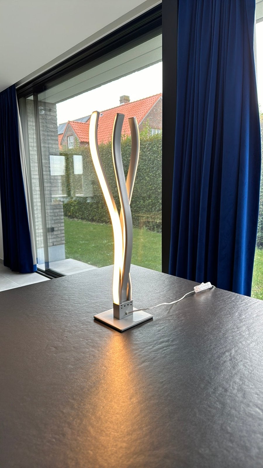 Design Aluminium Tafellamp 3000K, LED verlichting, Overige merken, Wit, Ophalen of Verzenden