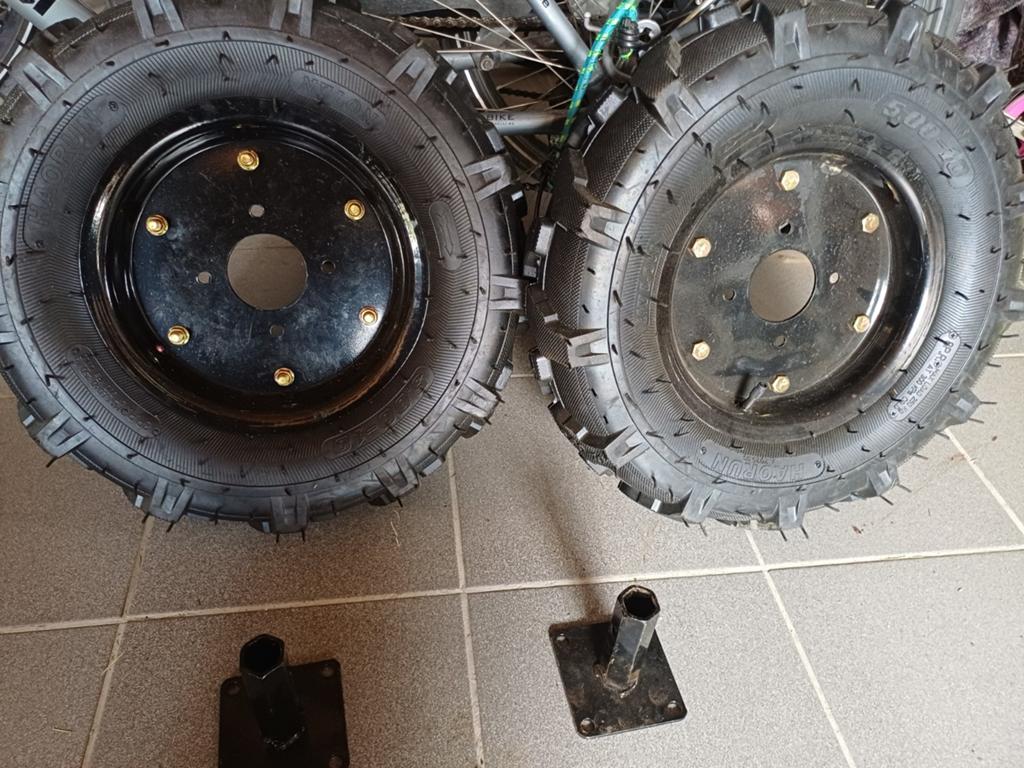 Wielen motoculteur, Ophalen