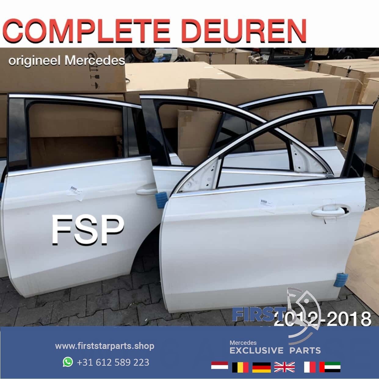 W176 A Klasse 2013-2018 DEUR COMPLEET LINKS RECHTS VOOR ACHT
