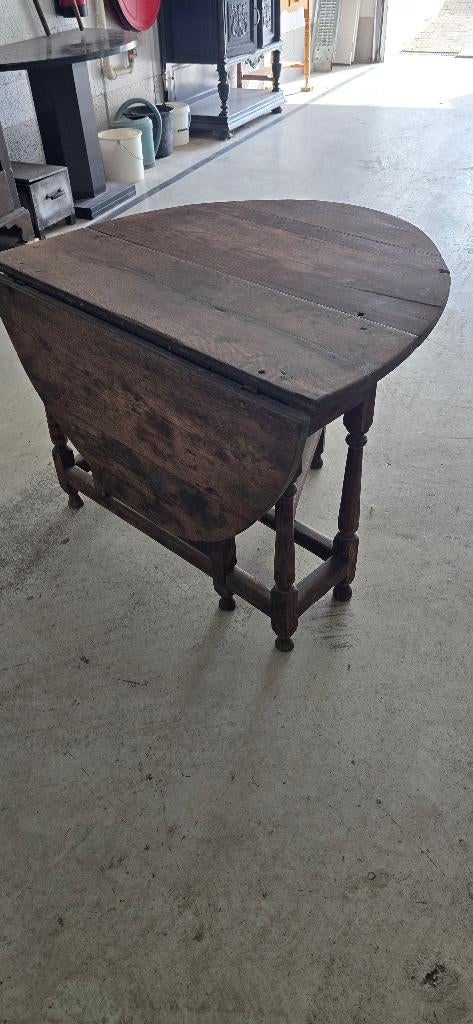 Prachtige Antieke Engelse Gateleg Table/ Hangoortafel – Eik, Ophalen