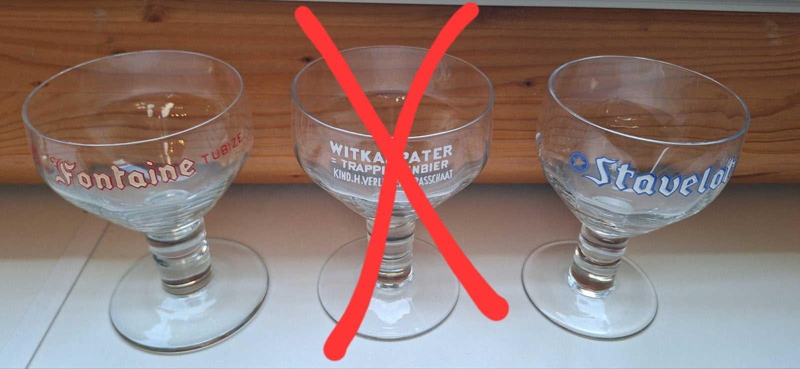 Verres trappistes variés de type Orval, Chimay., Collections, Enlèvement ou Envoi
