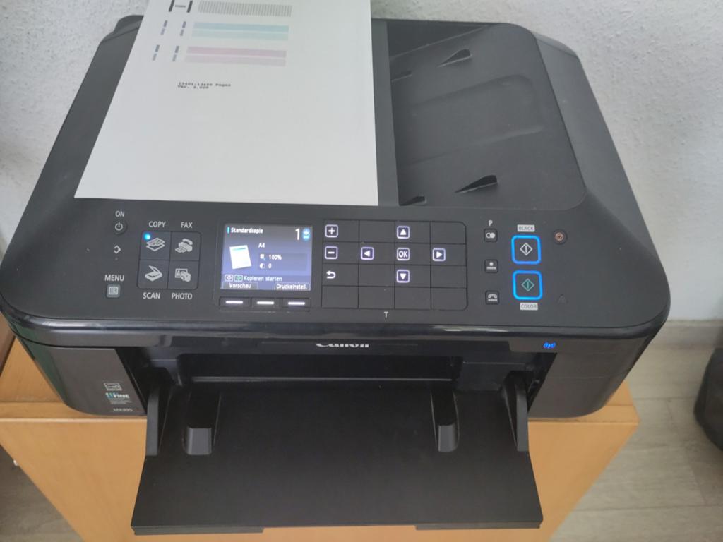Canon MX895 Printer - Werkt (zonder geel), Computers en Software, Printers, Gebruikt, All-in-one, Inkjetprinter, Faxen, Kleur printen