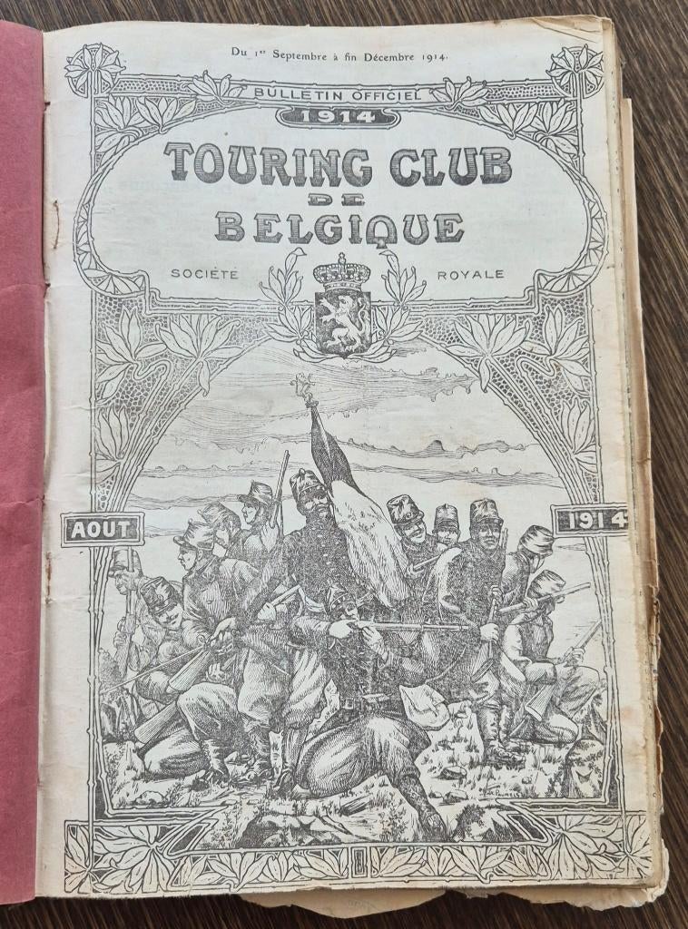 Bulletins du Touring Club de Belgique, 1914 et 1919, reliés, Livres, Enlèvement ou Envoi, Utilisé