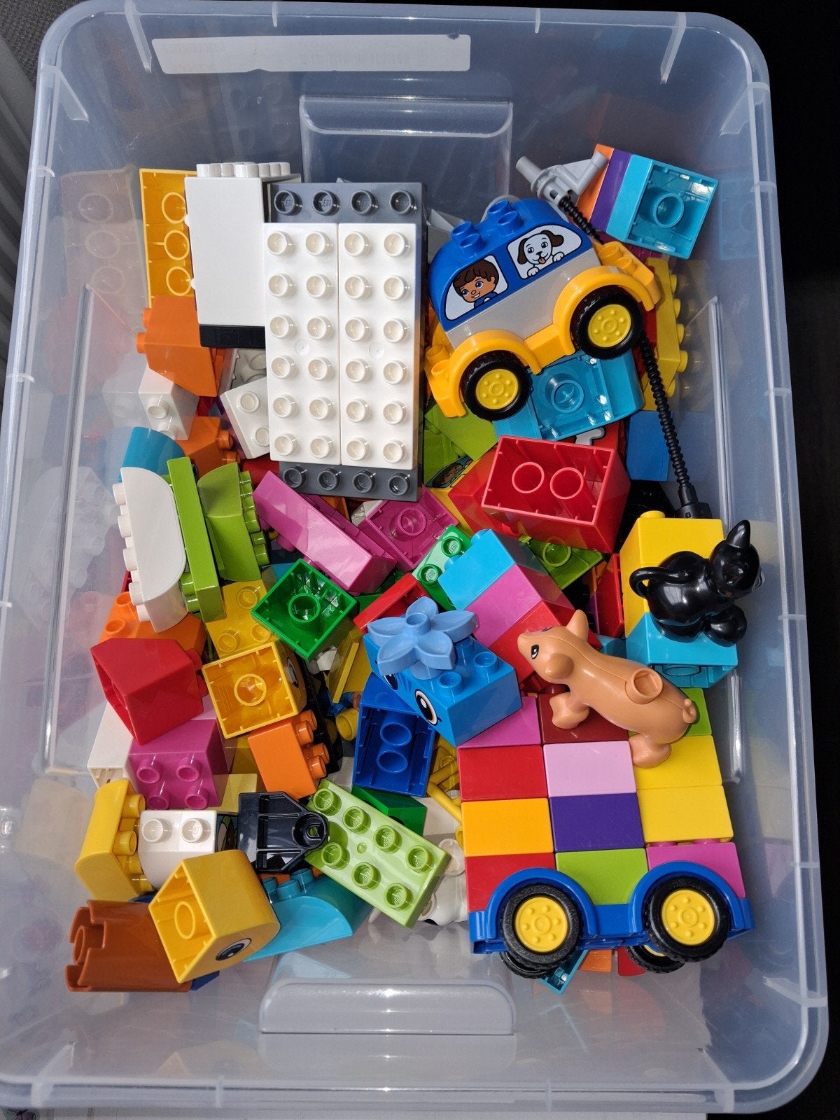 Bouwstenen Duplo allerlei, Ophalen