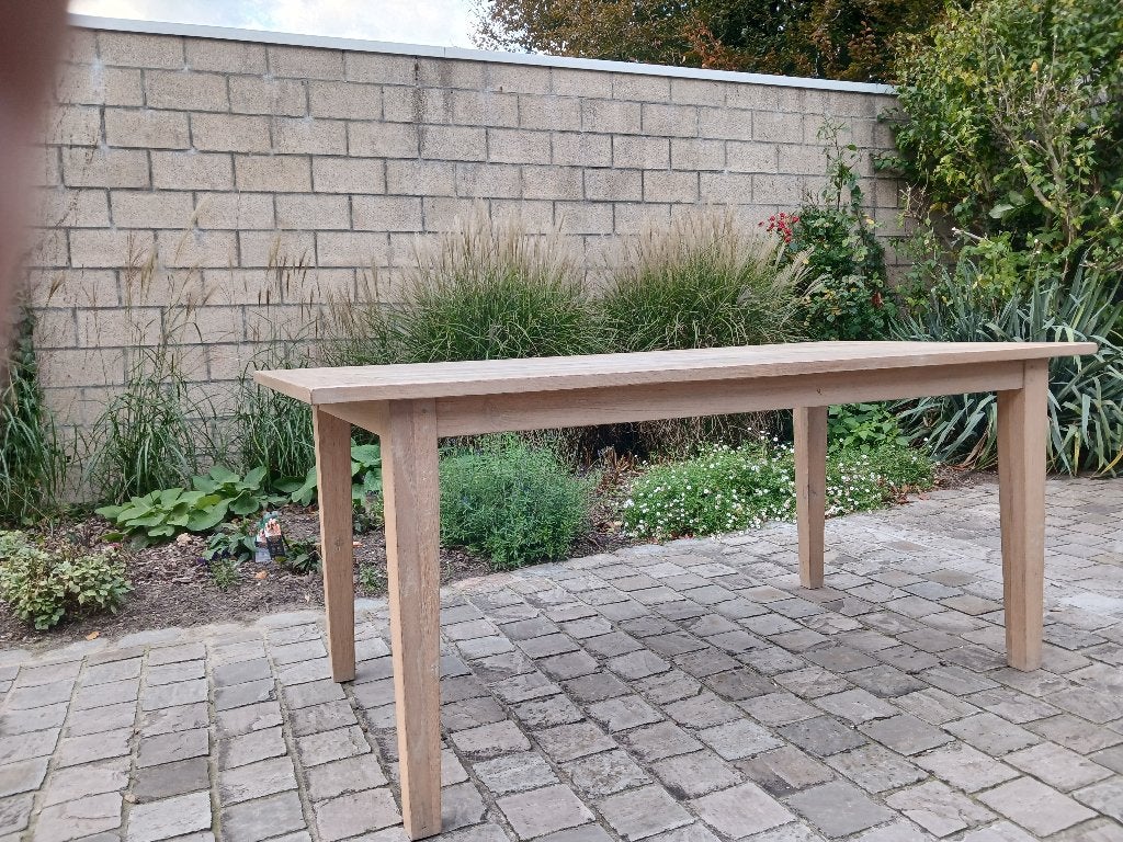Table rustique en chêne, Maison & Meubles, 150 à 200 cm, Cinq personnes ou plus, Enlèvement, Utilisé