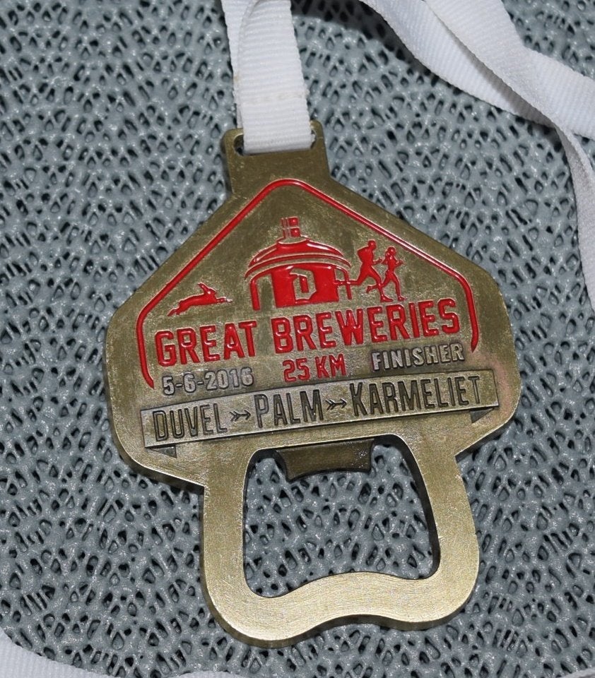 Duvel - Palm - Karmeliet / Medaille 25 km / 5-6-2016, Verzamelen, Verzenden, Overige typen, Duvel