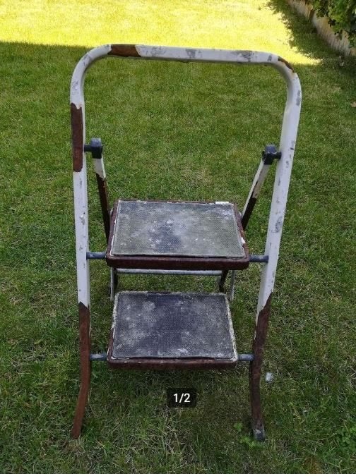 Oude trapladder, 2 treden, Doe-het-zelf en Bouw, Ophalen