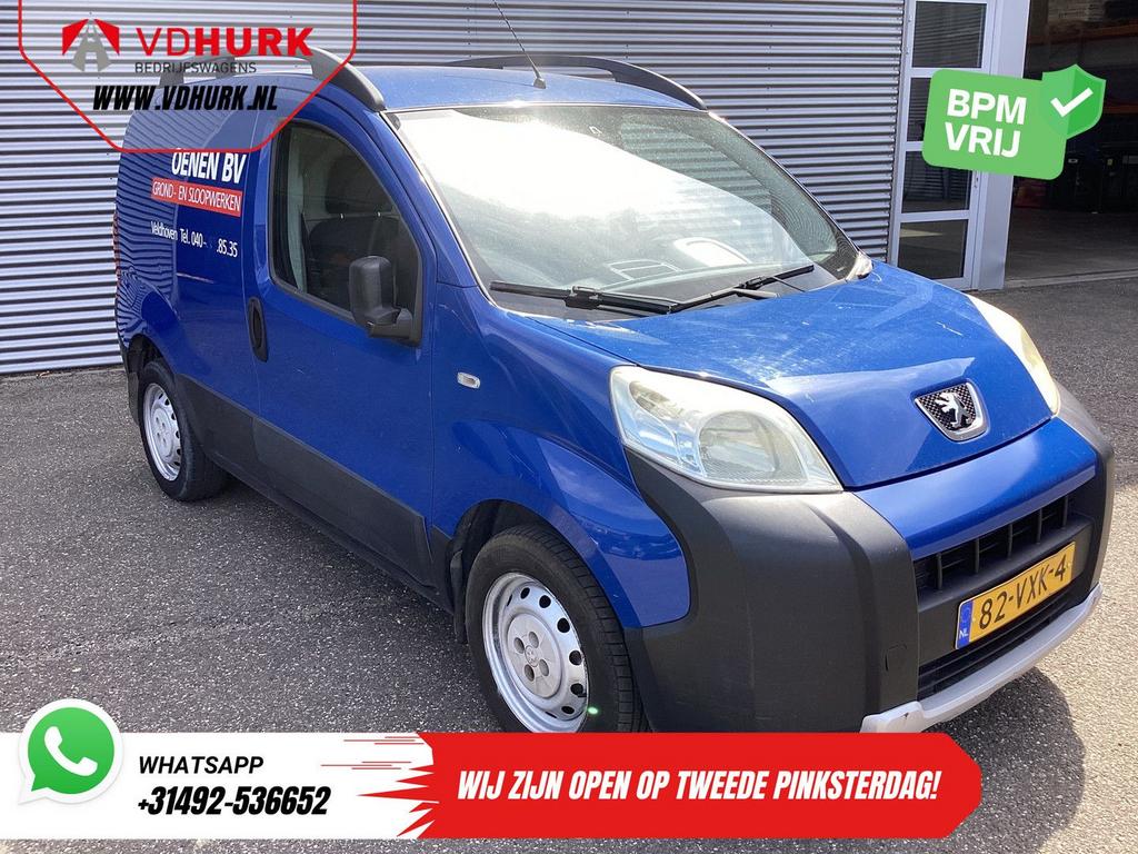 Peugeot Bipper 1.4 HDi EXPORT Rijdt prima/ Carkit/ Betimmerd, Blauw, Trekhaak, Bedrijf, Te koop