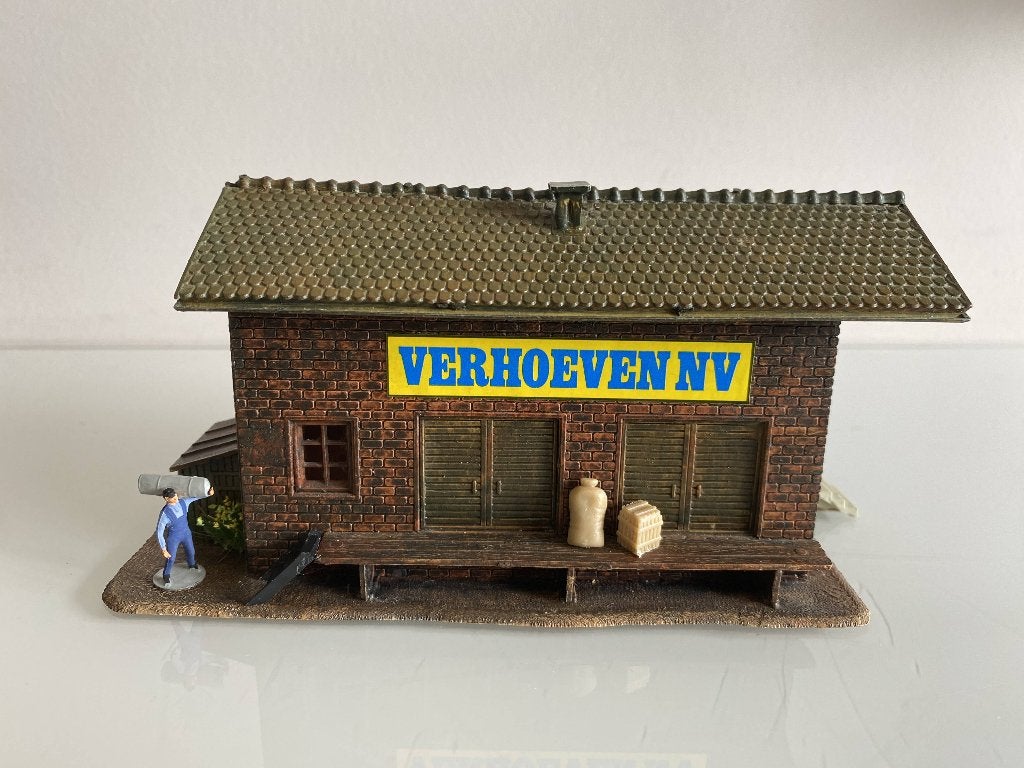 HO Pola 556 goederenloods (287*4), Hobby en Vrije tijd, Modeltreinen | H0, Overige merken, Gebruikt, Gelijkstroom of Wisselstroom