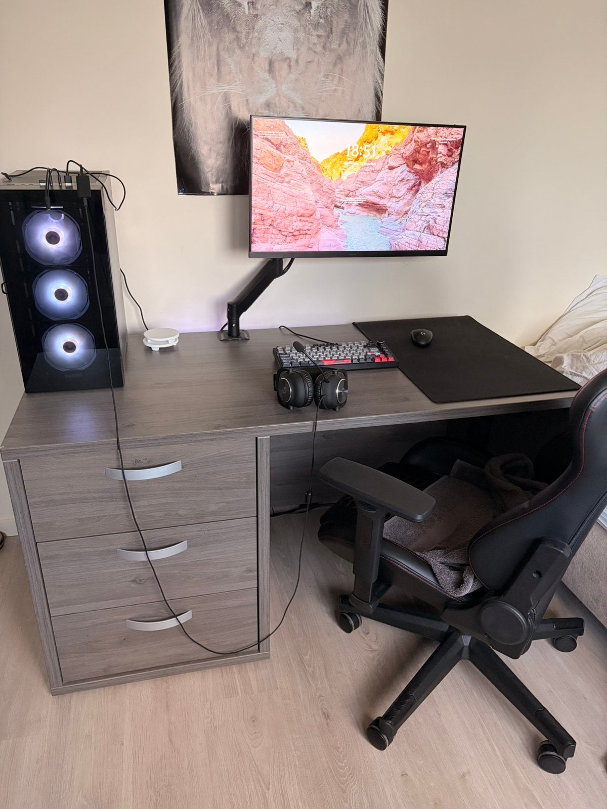 Volledige gaming setup te koop, Games en Spelcomputers, Ophalen, Zo goed als nieuw