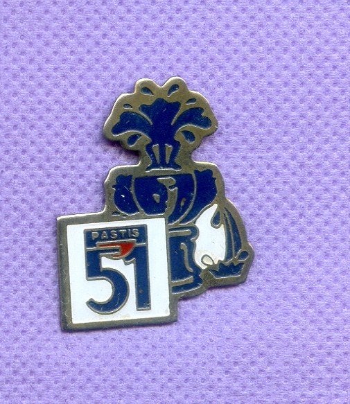 pins alcool pastis 51 a185, Verzenden, Gebruikt, Merk, Speldje of Pin