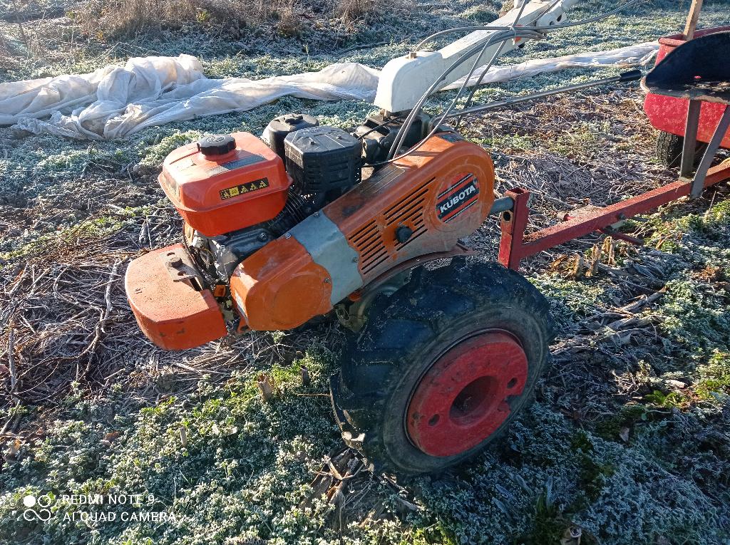 Motoculteur Kubota TF75 avec moteur neuf, Bricolage & Construction, Outillage | Fraiseuses, Utilisé, Essence, Autres types, Enlèvement