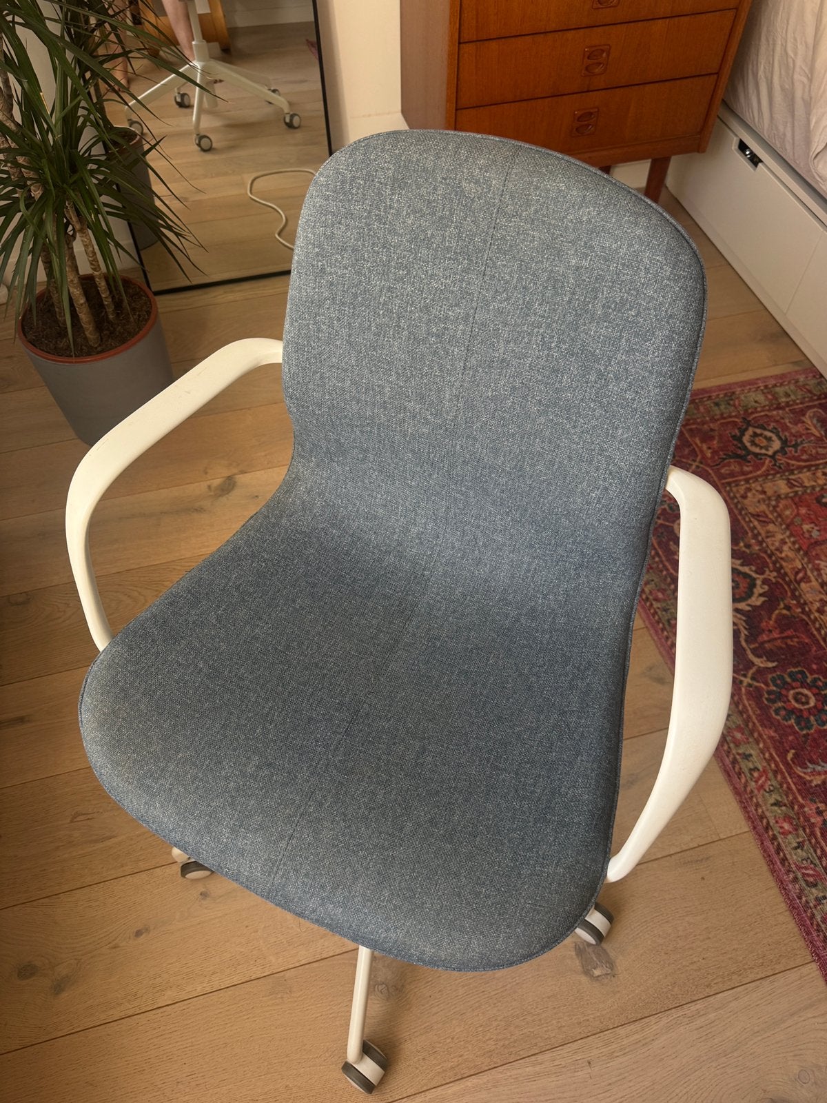 Bureaustoel Ikea, Enlèvement ou Envoi, Utilisé, Bleu, Chaise de bureau