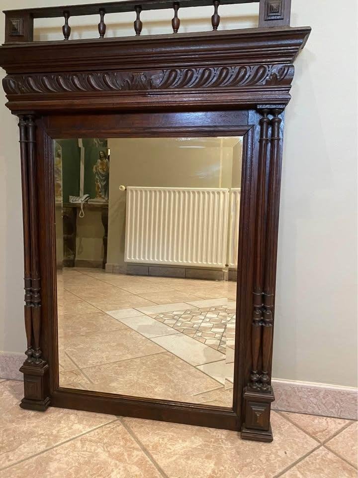 Grand miroir biseauté ancien, Enlèvement, Rectangulaire, 50 à 100 cm, 100 à 150 cm