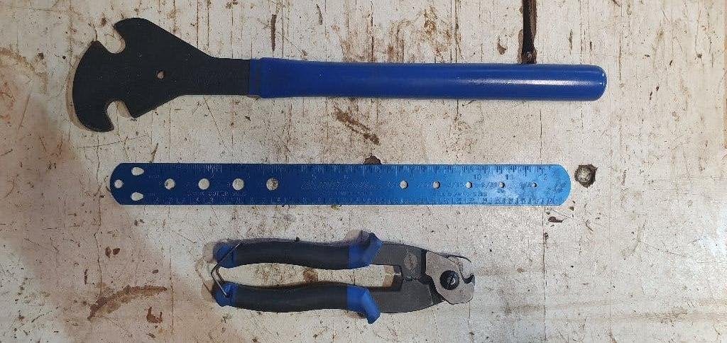 Fietsgereedschap en onderhoudsmiddelen, Vélos & Vélomoteurs, Accessoires vélo | Outils de vélo, Enlèvement, Utilisé, Autres outils