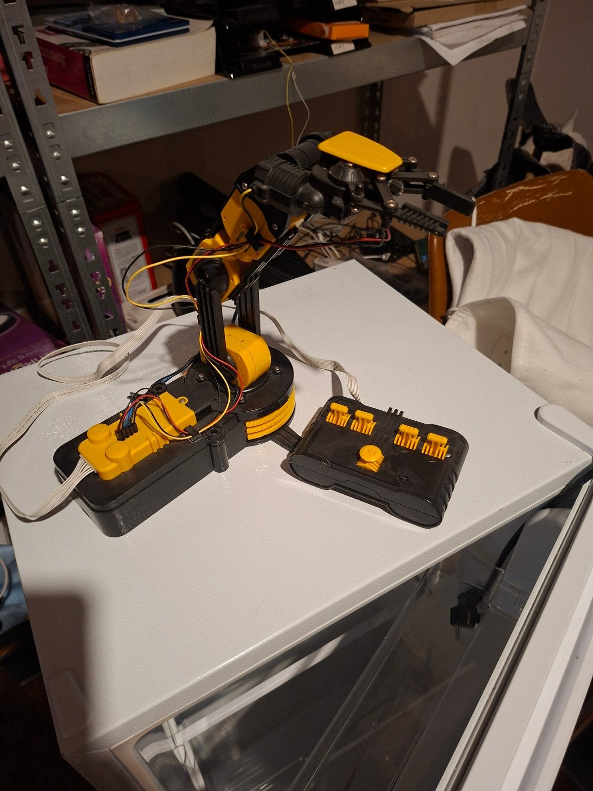 Te koop: Velleman KSR10 robotarm met kabelbediening, Ophalen, Zo goed als nieuw