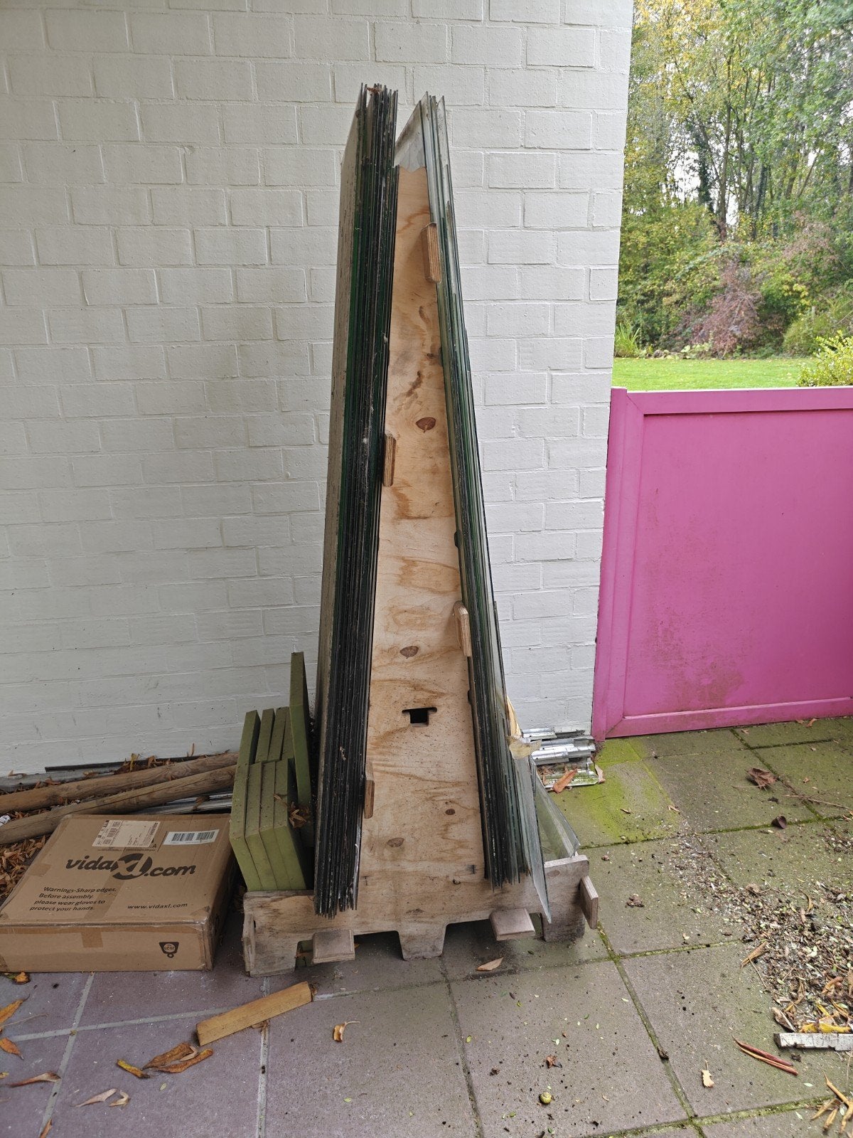 gratis serreglas en glasbok, Tuin en Terras, Ophalen, Gebruikt, Overige typen
