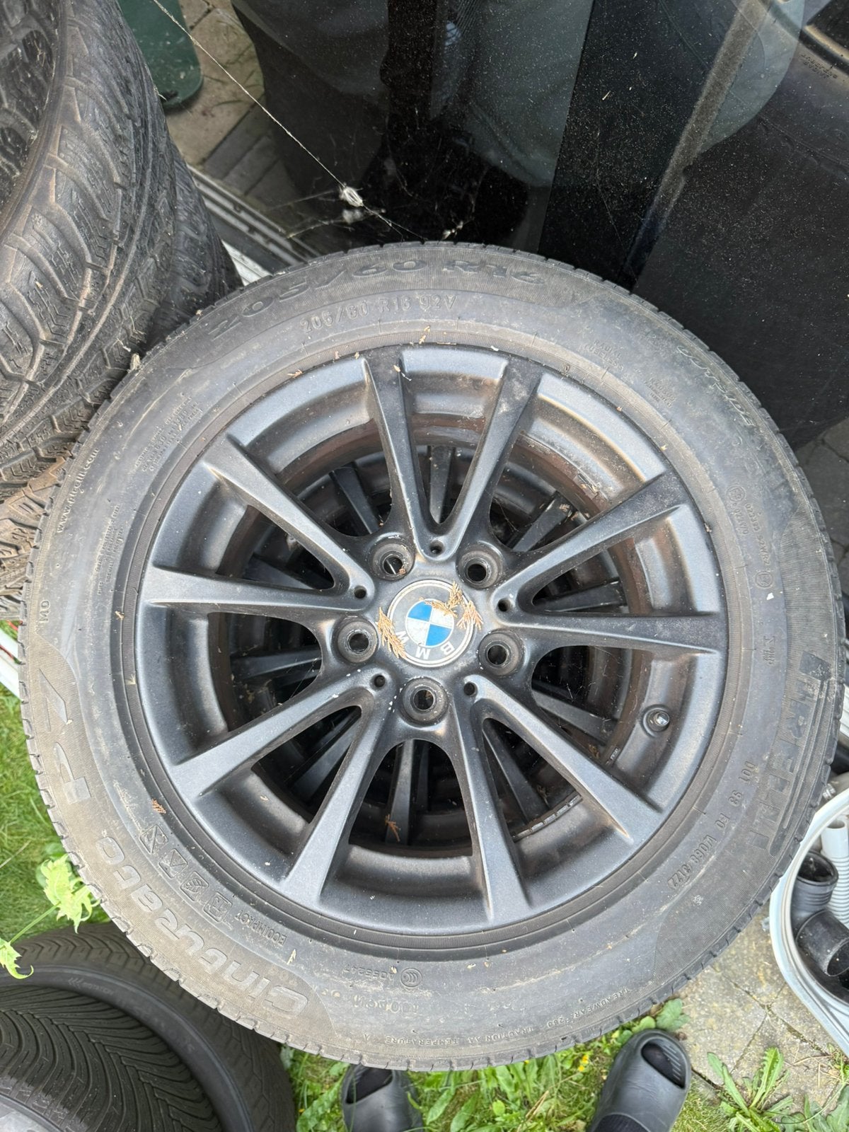 Bmw velgen met banden 205/60R16, Ophalen, Band(en)
