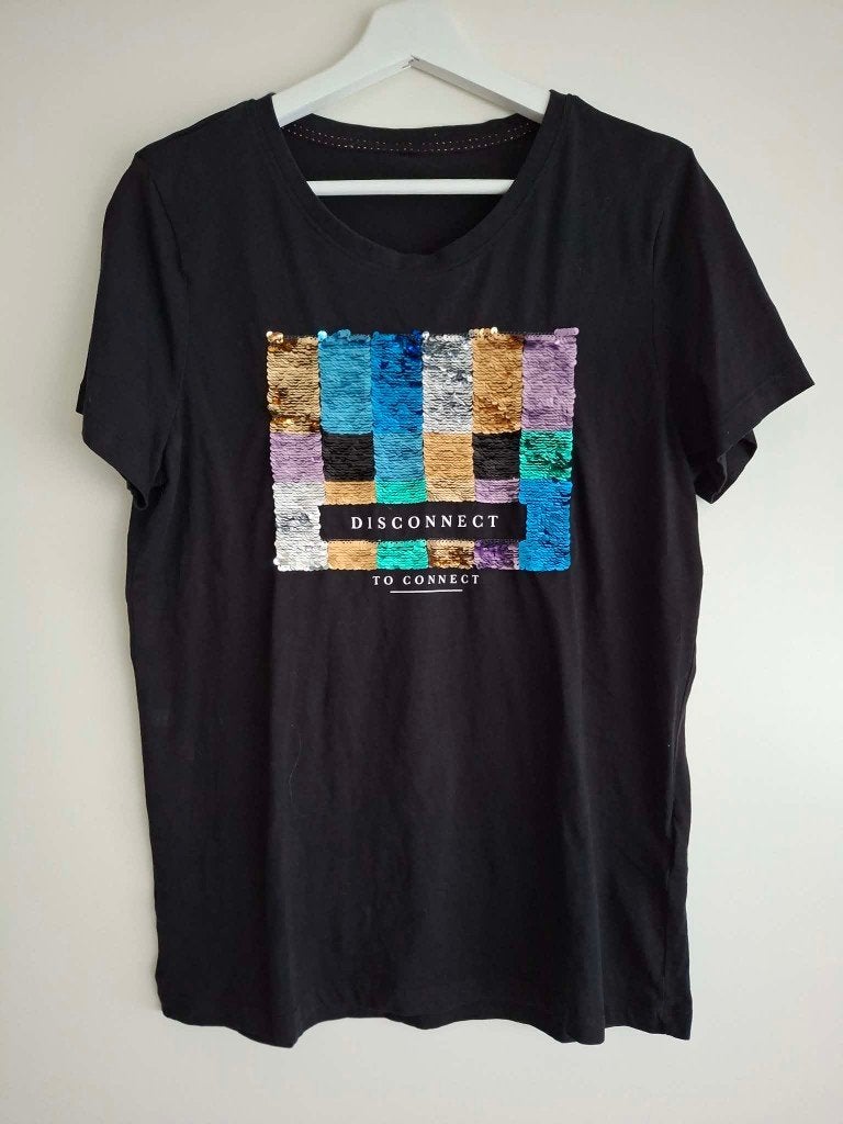 T-shirt dames Only maat XL, Kleding | Dames, Only, Zwart, Maat 46/48 (XL) of groter, Ophalen of Verzenden