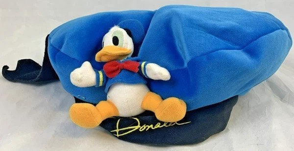 Disney Donald Duck Pluche Baret Disneyland Parijs hoed muts, Verzamelen, Verzenden, Donald Duck, Zo goed als nieuw, Knuffel