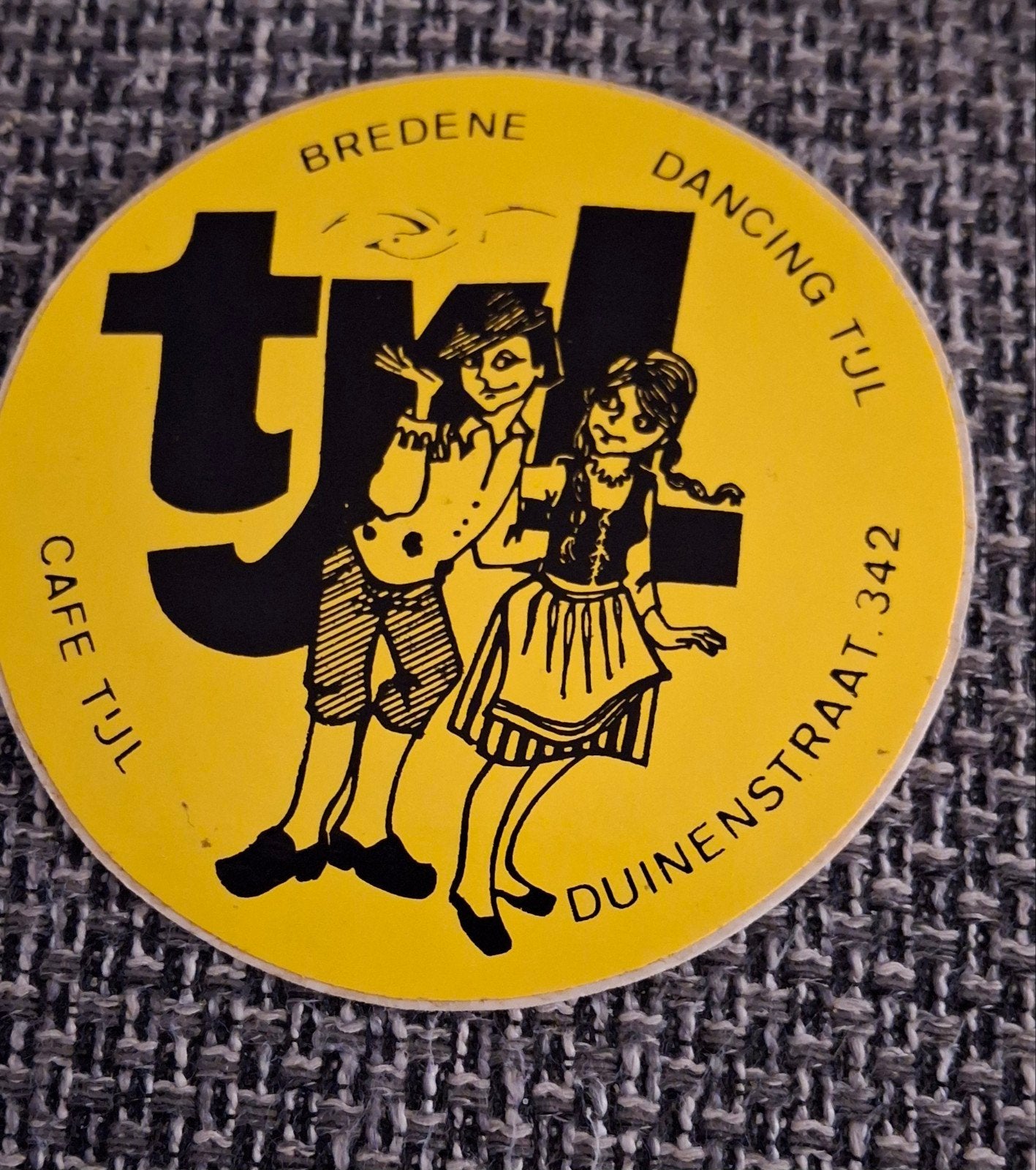 Sticker café dancing discotheek Tijl Nele Bredene, Ophalen of Verzenden, Zo goed als nieuw, Bedrijf of Vereniging