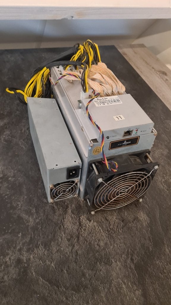 ANTMINER L3+ Doge Miner + Voeding, Computers en Software, Ophalen of Verzenden, Gebruikt, Hot swappable onderdelen