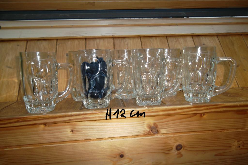 Bierglazen met oor, Enlèvement ou Envoi, Comme neuf, Verre à bière