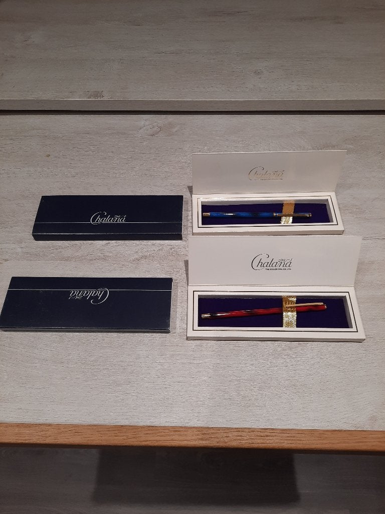 2 stylos à bille Sailor Chalana avec boîte — Japon, Collections, Stylos, Neuf, Autres marques, Enlèvement ou Envoi, Avec boîte