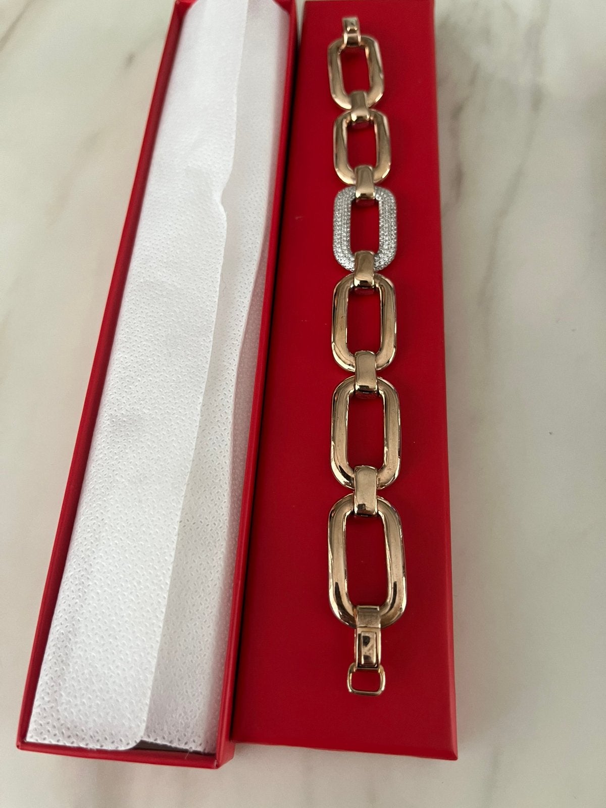 Zilveren rose armband 925, Ophalen of Verzenden, Zo goed als nieuw, Zilver