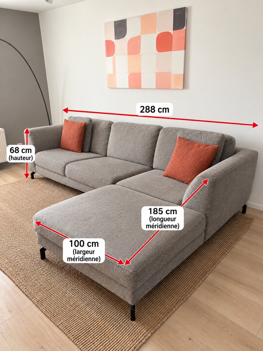 Canapé d’angle, Huis en Inrichting, Ophalen, Zo goed als nieuw